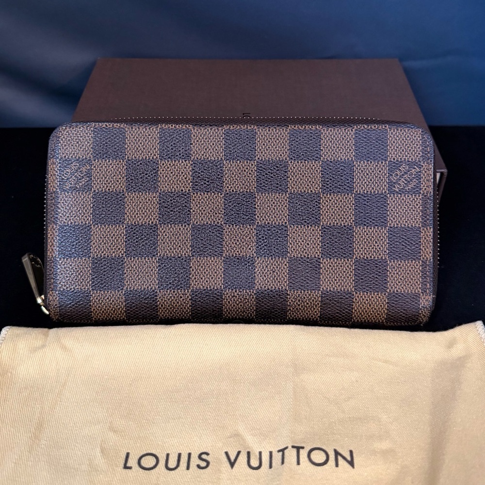 Louis Vuitton Damier Ebene Zippy Long Wallet